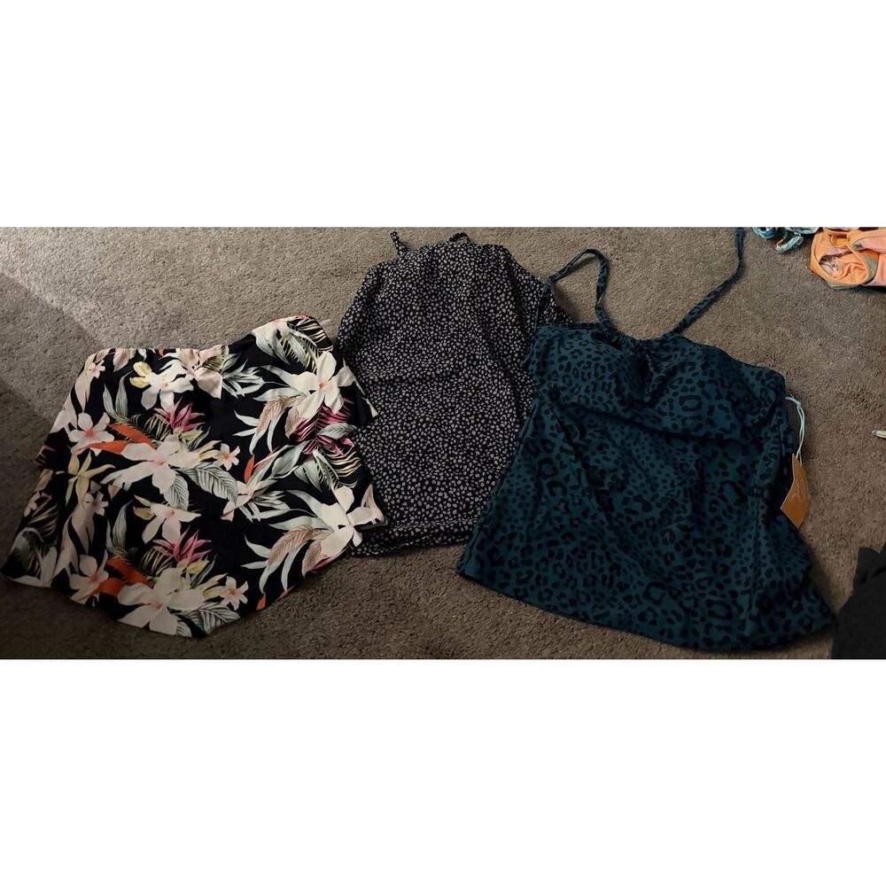 Kona Sol Women's Swimsuit Tankini Lot of 3 NWT/ NWOT Size S
